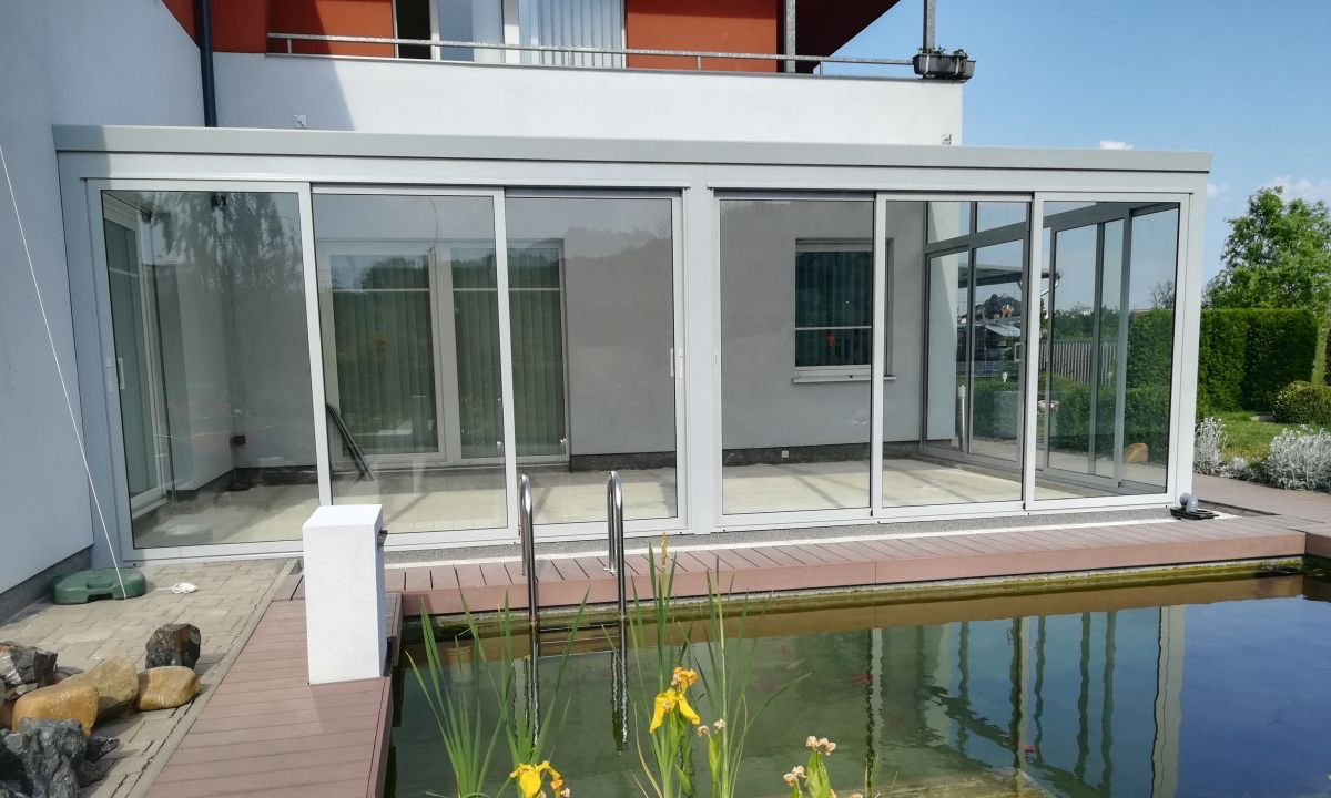 zasklení hliníkové pergoly